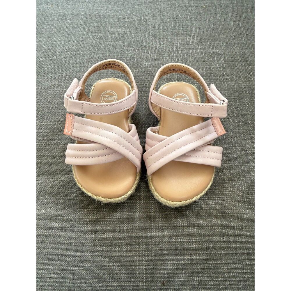 Wondernation pink sandals 3